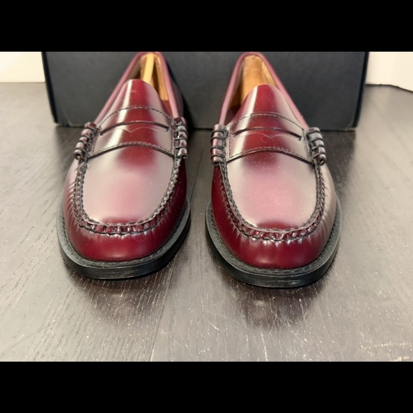 G.H. Bass Originals Larson Weejuns® Penny Loafer Leather Shoes Wine Mens 8D main image 12